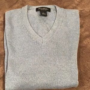 Light blue v neck sweater